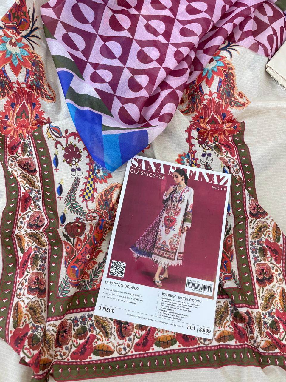 SANA SAFINAZ LAWN 3PC