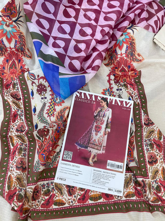 SANA SAFINAZ LAWN 3PC