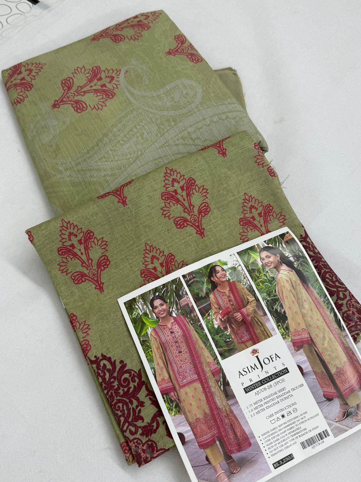 ASIM JOFA KHADDAR 3 PC
