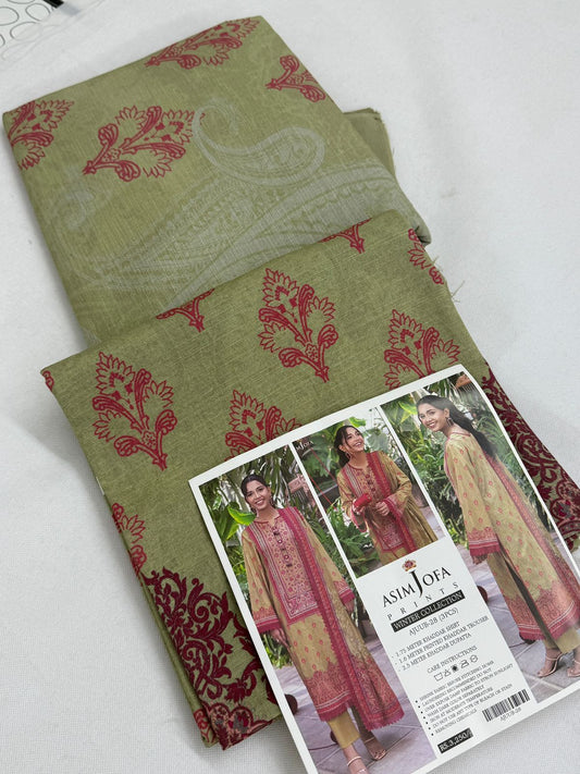 ASIM JOFA KHADDAR 3 PC