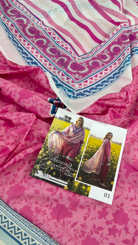 REGALIA 2 PC LAWN SHIRT DUPATTA