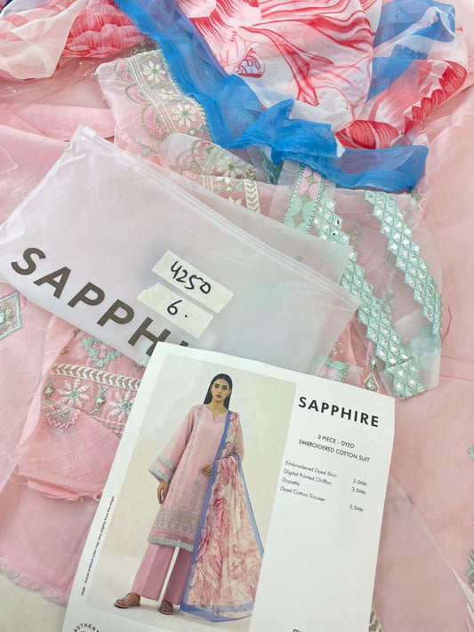SAPPHIRE EMB 3 PC LUXURY