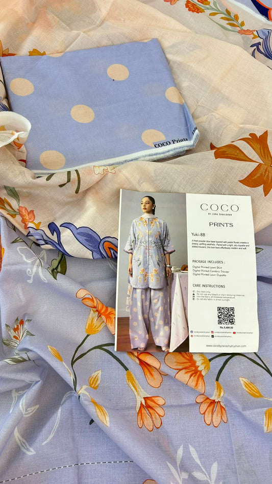 COCO ZARASHAH LAWN 3 PC
