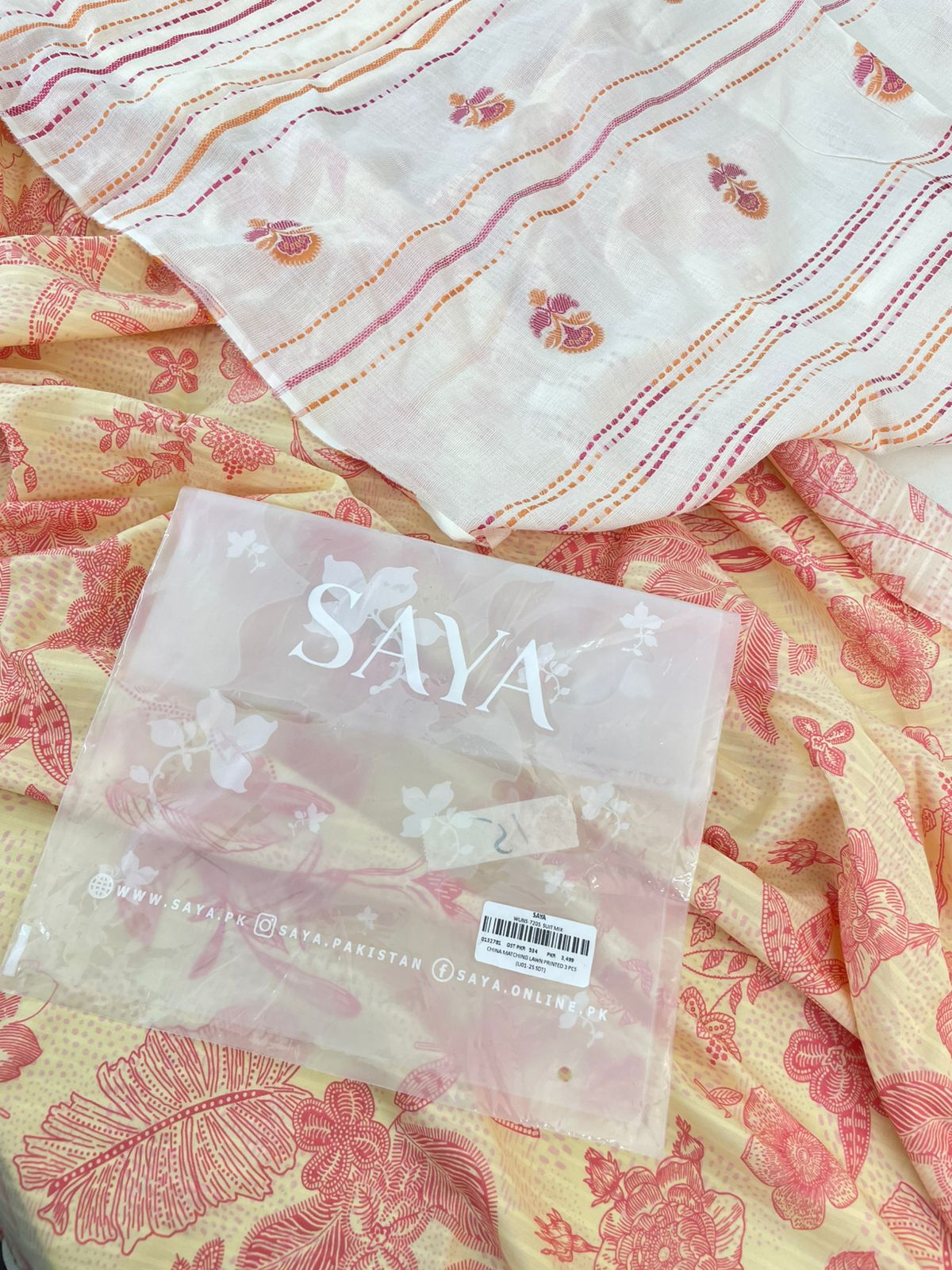 SAYA LAWN PRINTED 3 PC