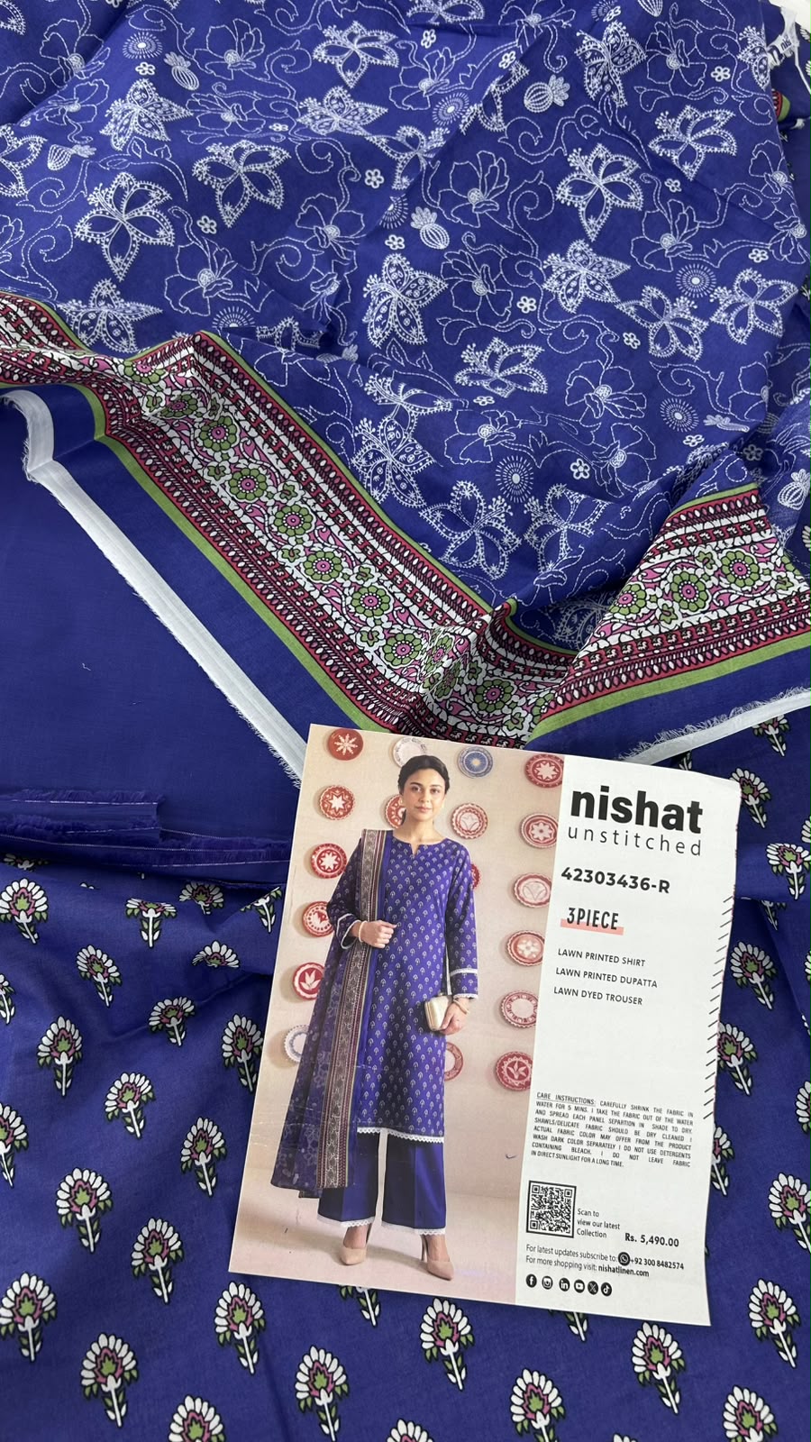 NISHAT LAWN 3 PC