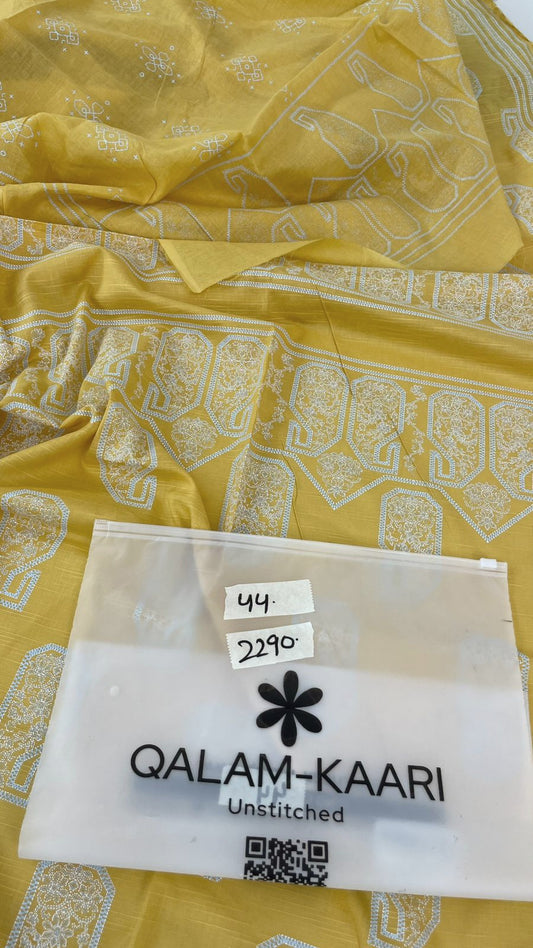 QALAM-KAARI BLOCK PRINT 2 PC LAWN SHIRT DUPATTA
