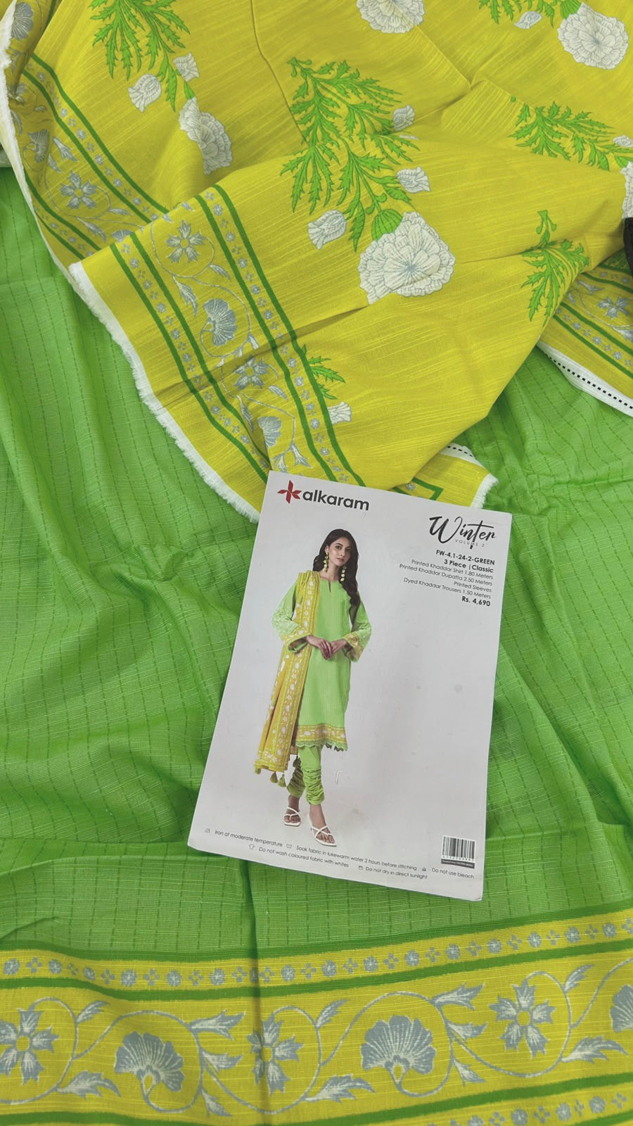 ALKARAM KHADDAR 3PC