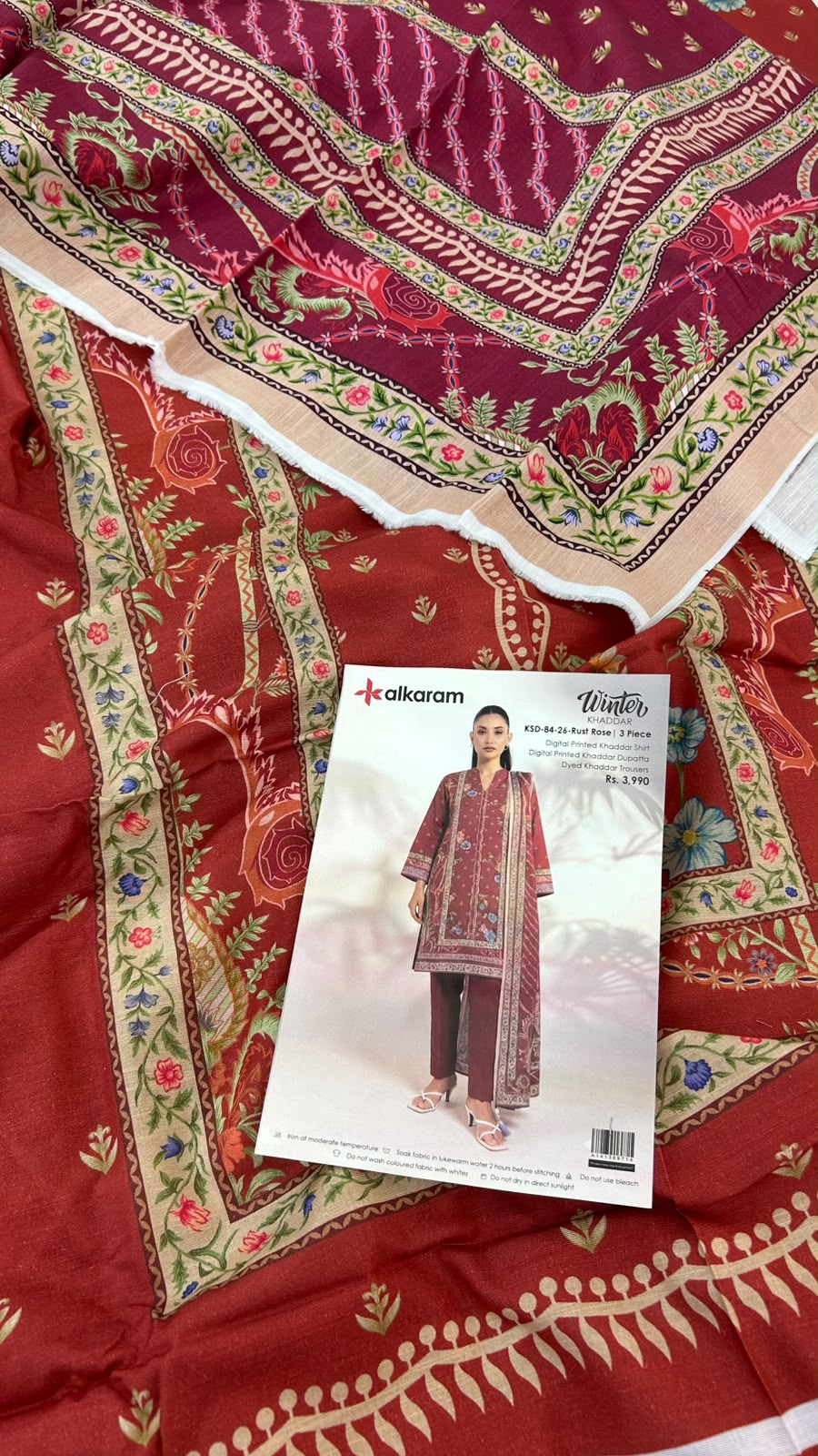 ALKARAM KHADDAR 3 PC
