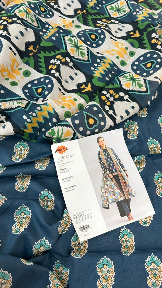 KHAADI LAWN 3 PC