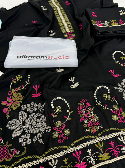 ALKARAM EMB 2 PC SHIRT TROUSER