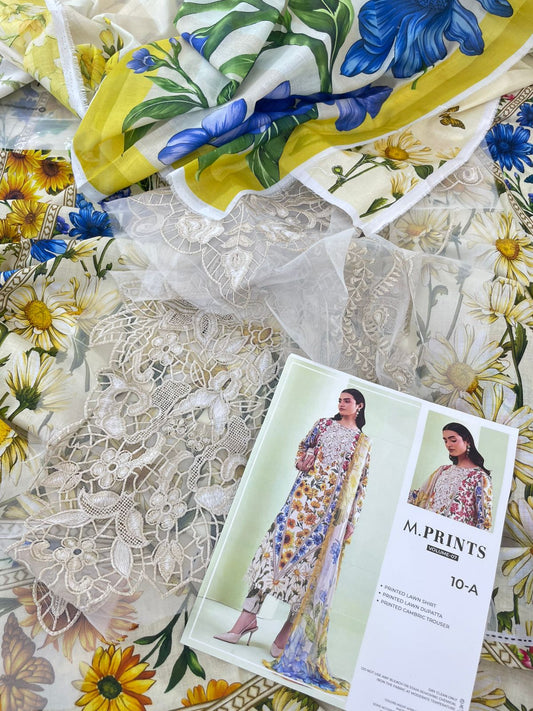 MARIA B LAWN LUXURY 3PC