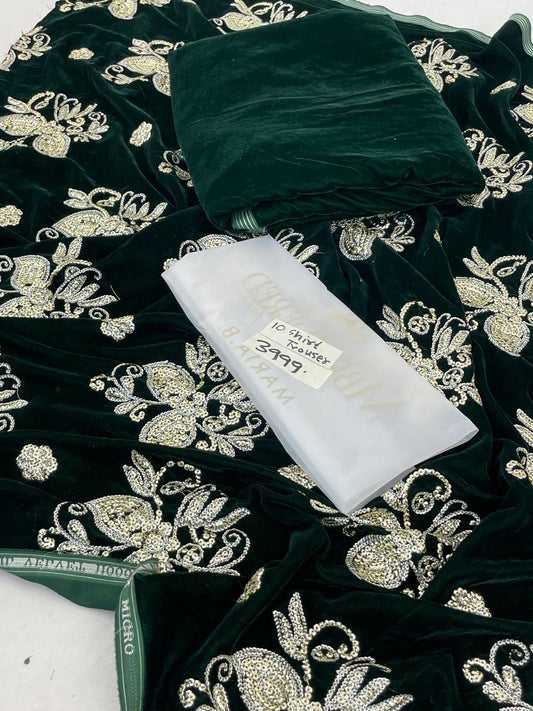 MARIA B EMB VELVET 2 PC