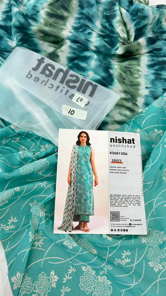 NISHAT LAWN 3 PC