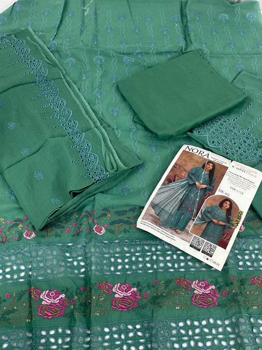 GRAND-LAWN CHICKANKARI 3 PC WITH CHIFFON EMB DUPATTA