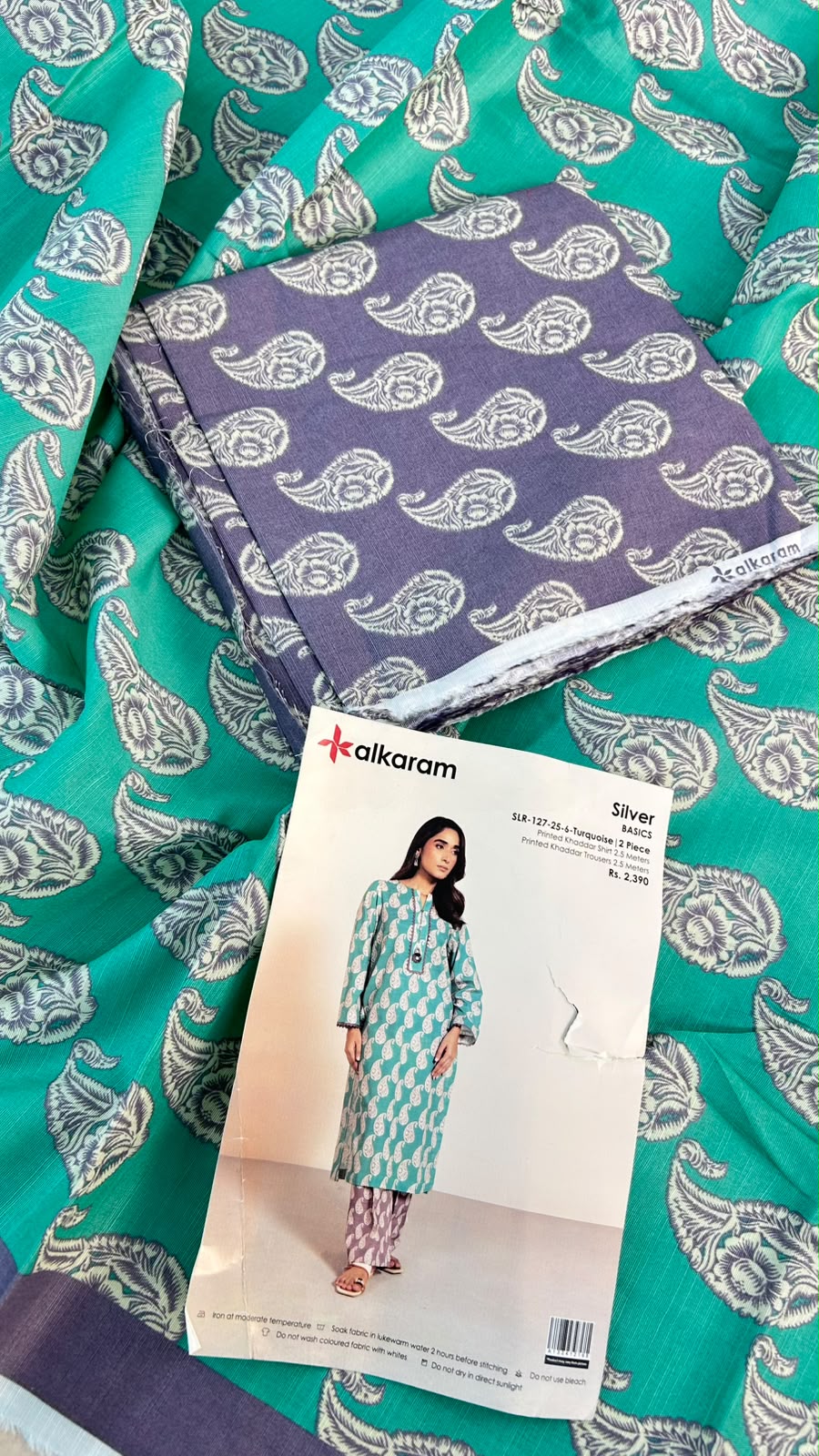 ALKARAM KHADDAR 2 PC