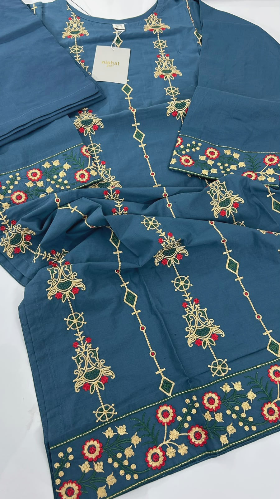 NISHAT EMB STITCH LAWN 2 PC