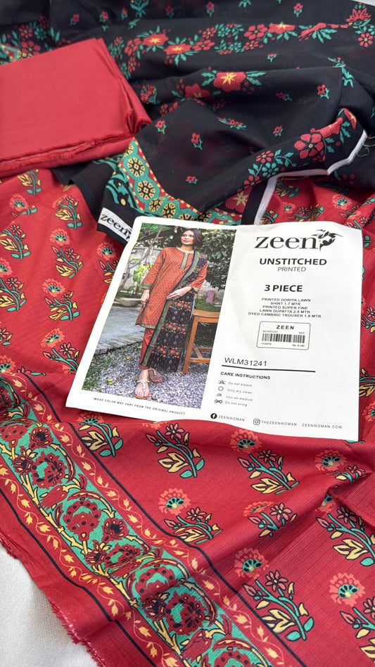 ZEEN LAWN 3PC