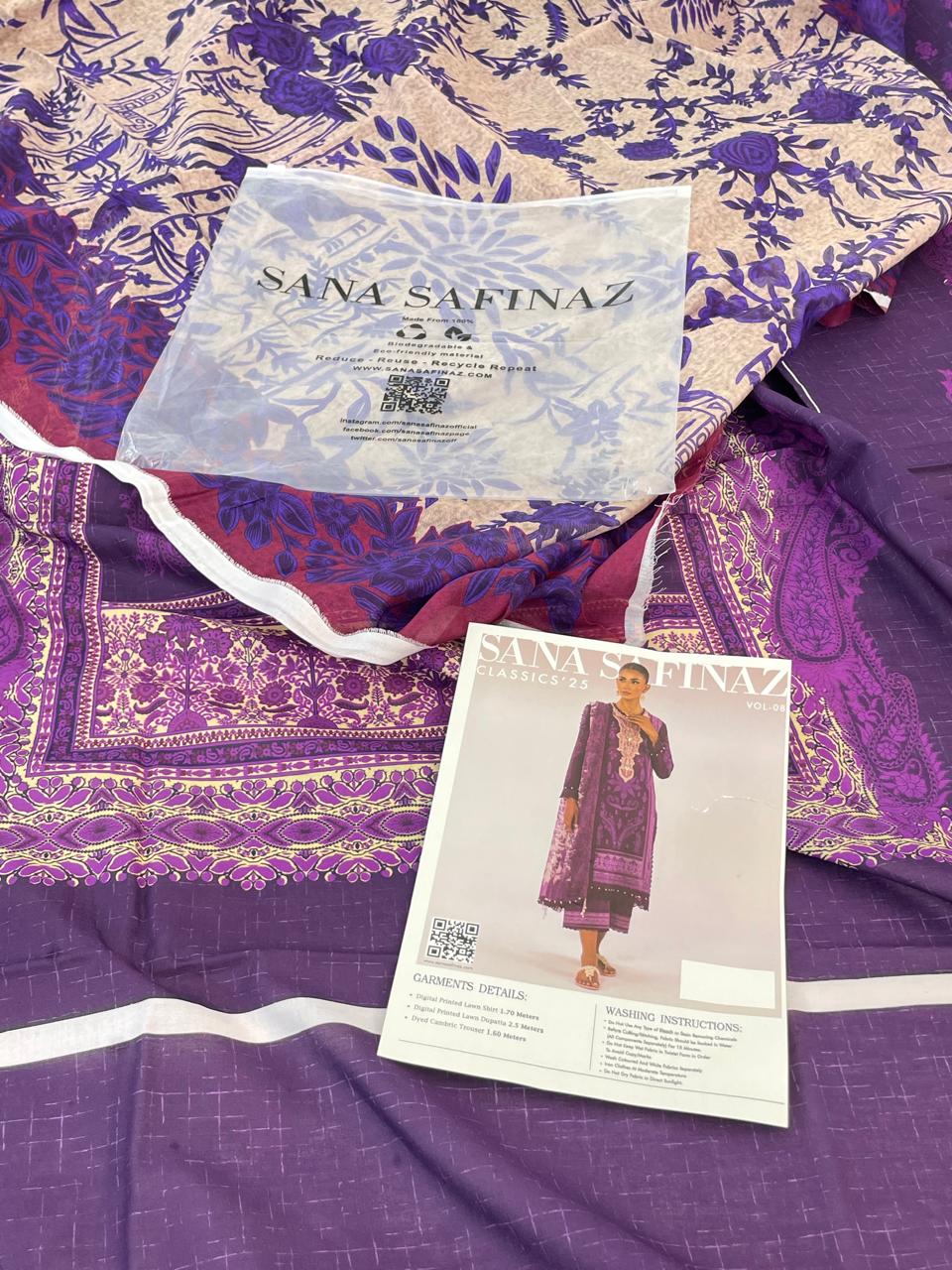 SANA SAFINAZ LAWN 3  PC