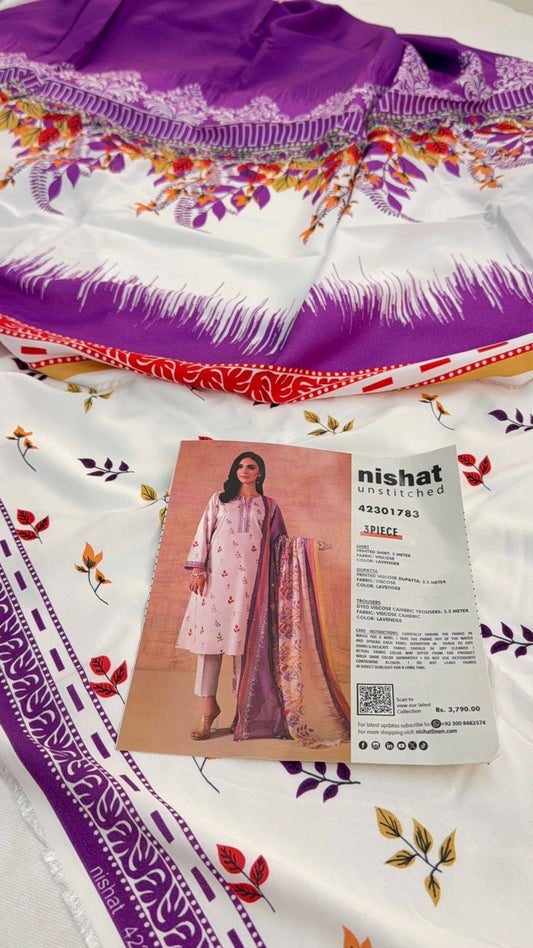 NISHAT VISCOSE 3 PC
