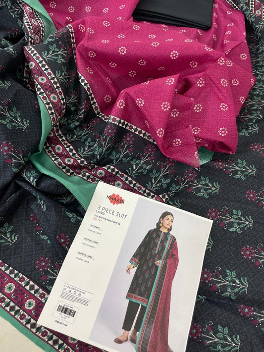 KHAADI LAWN 3PC