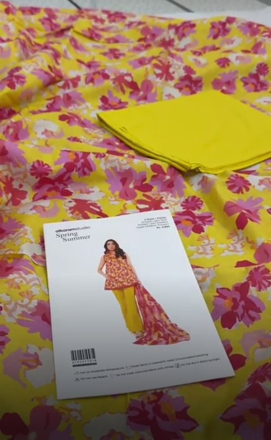 ALKARAM LAWN 3 PC