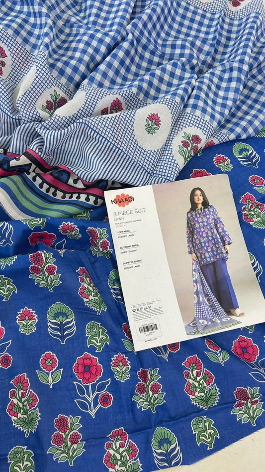 KHAADI LAWN 3 PC