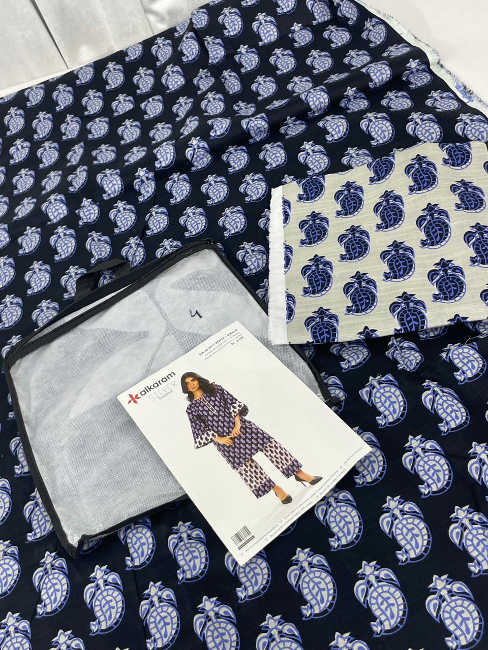 GRAND SALE-ALKARAM KHADDAR 2 PC SHIRT TROUSER