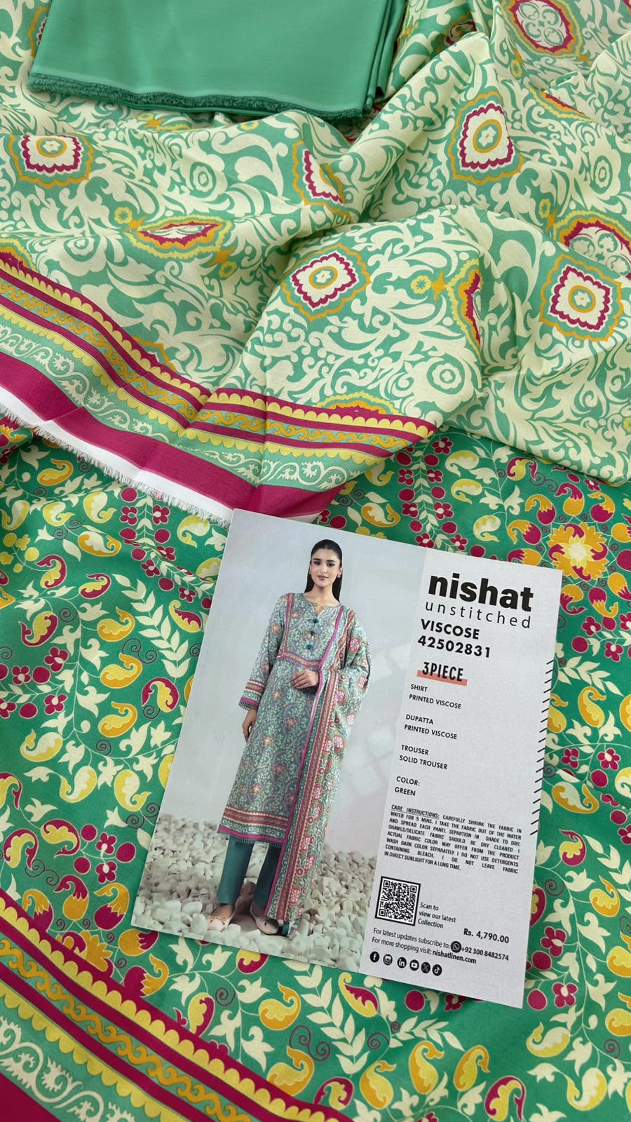 NISHAT VISCOSE 3 PC