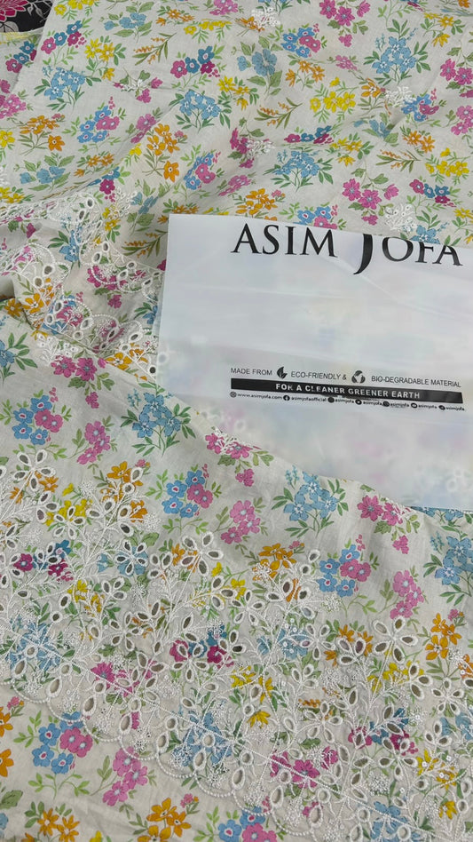 ASIMJOFA CHICKANKARI SHIRT