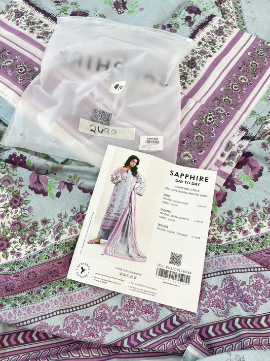 SAPPHIRE LAWN 3 PC