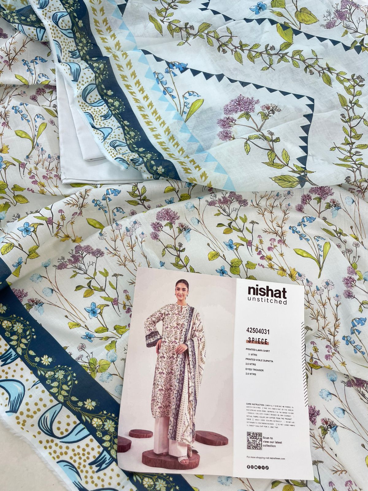 NISHAT LAWN 3 PC