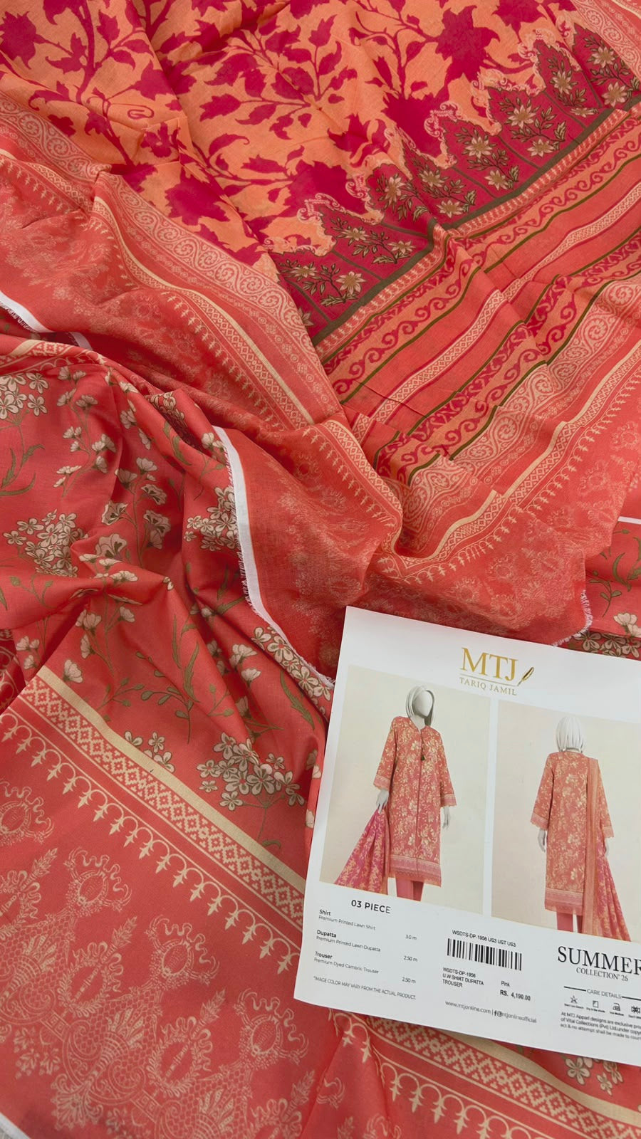 MIX BRAND 2 PC SHIRT DUPATTA