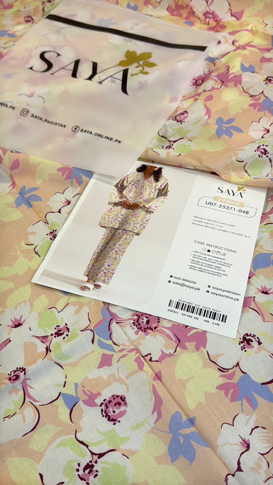 SAYA LAWN 2 PC SHIRT TROUSER