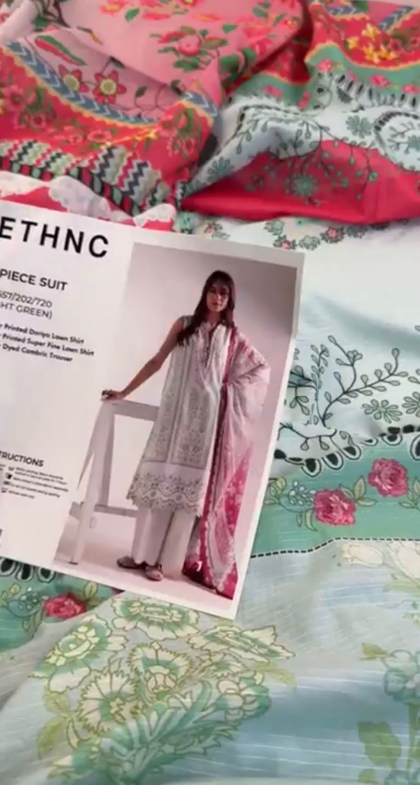 ETHNIC 3 PC LAWN
