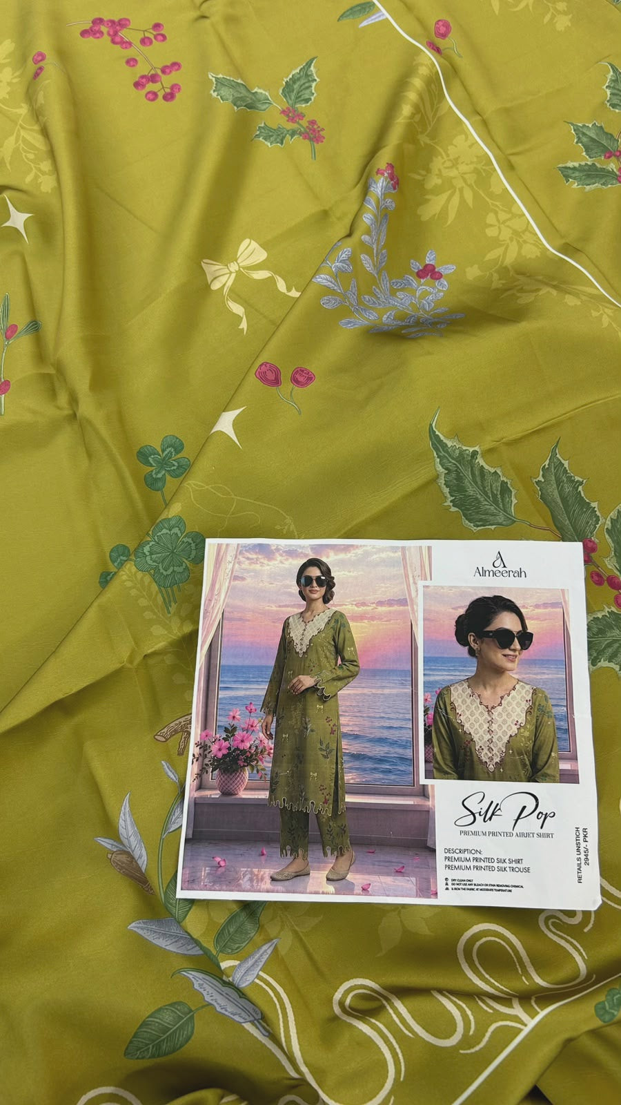 SILK 2 PC SHIRT TROUSER