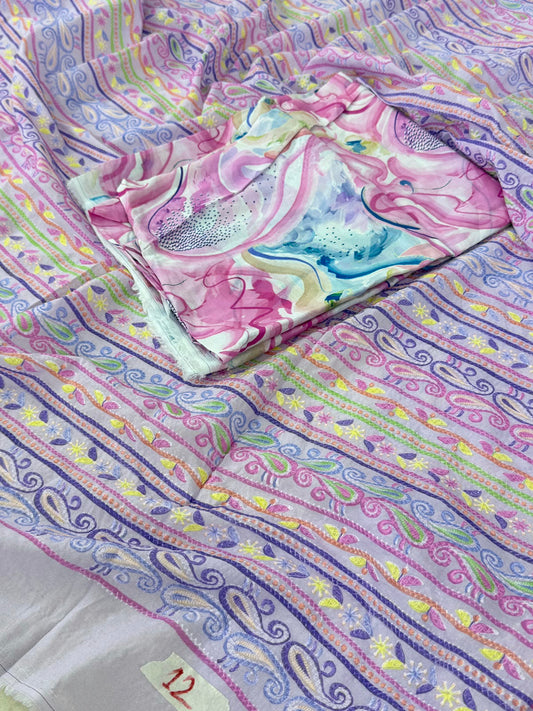 CHICKANKARI LAWN LUXURY 2 PC SHIRT TROUSER
