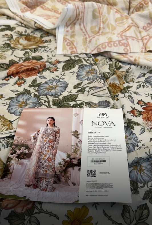 NOVA LAWN EMB 3 PC