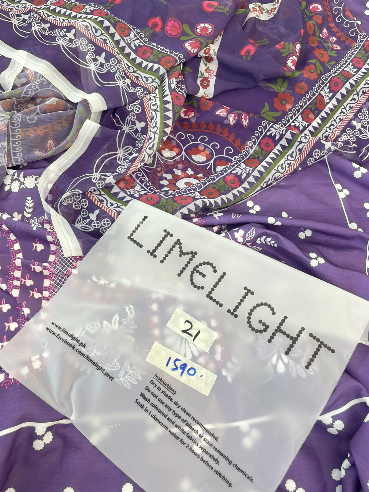 MIX BRAND BANADORA LAWN SHIRT DUPATTA CHIFFON