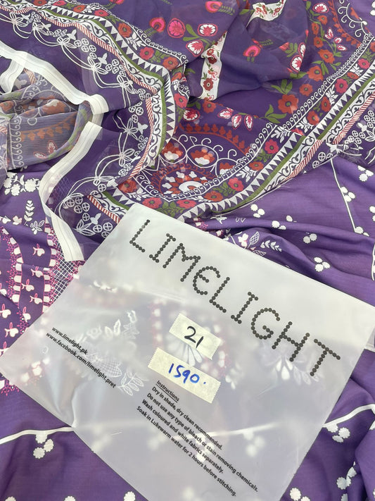 MIX BRAND BANADORA LAWN SHIRT DUPATTA CHIFFON