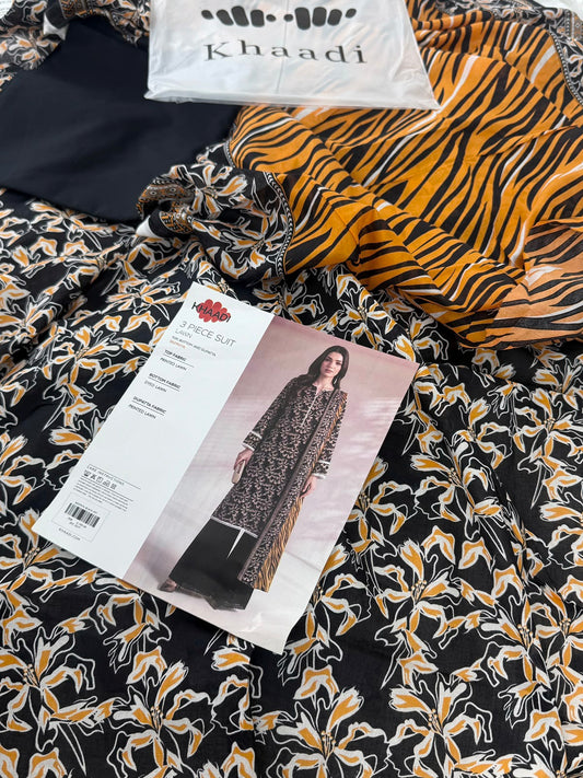 KHAADI LAWN 3 PC