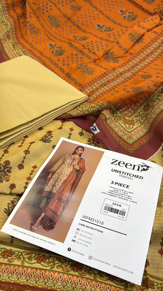 ZEEN LAWN 3PC