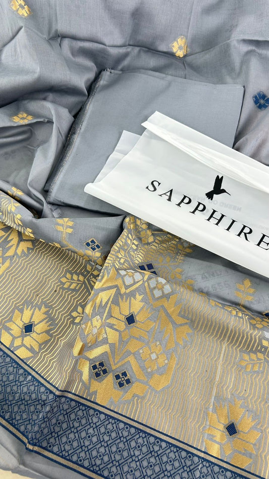 SAPPHIRE LAWN JACQUARD 3 PC
