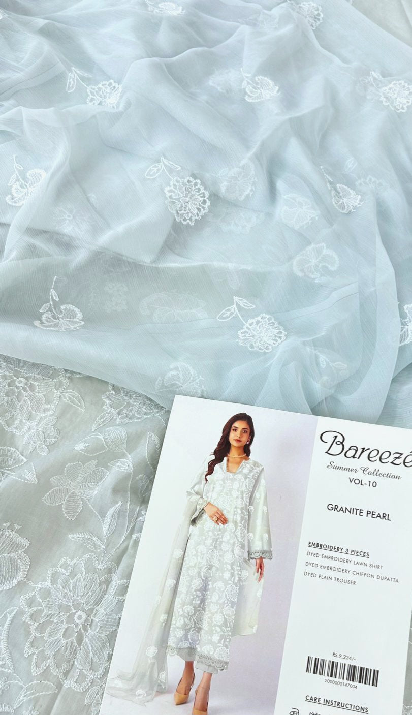 BAREEZE EMB 3 PC LAWN