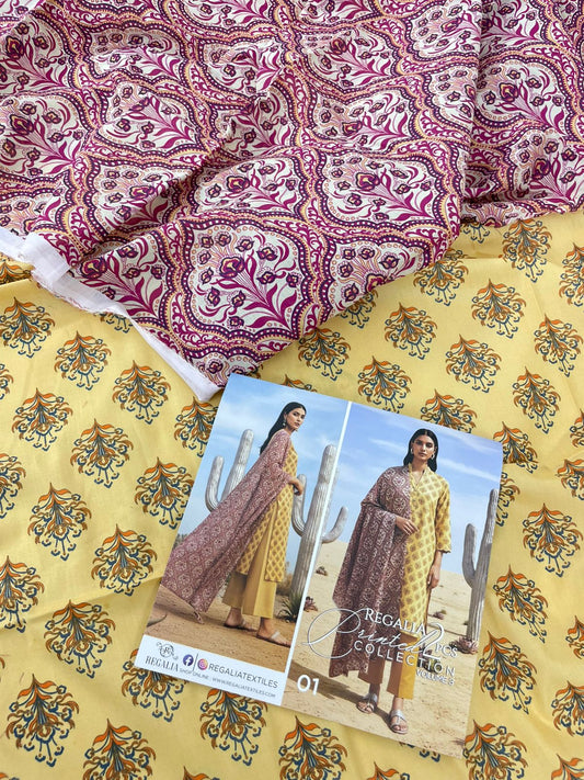 2PC LAWN SHIRT DUPATTA