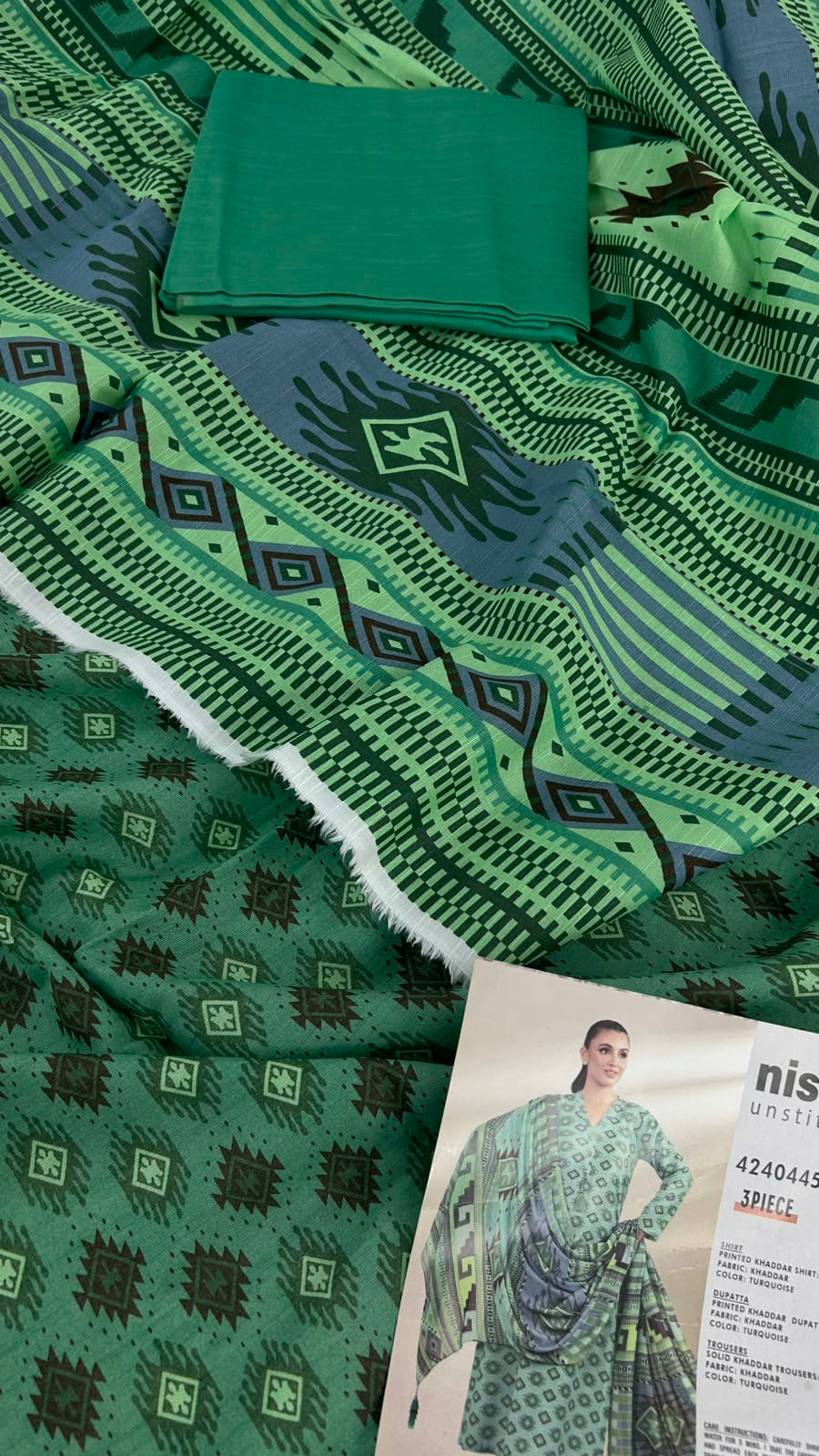 NISHAT KHADDAR 3 PC