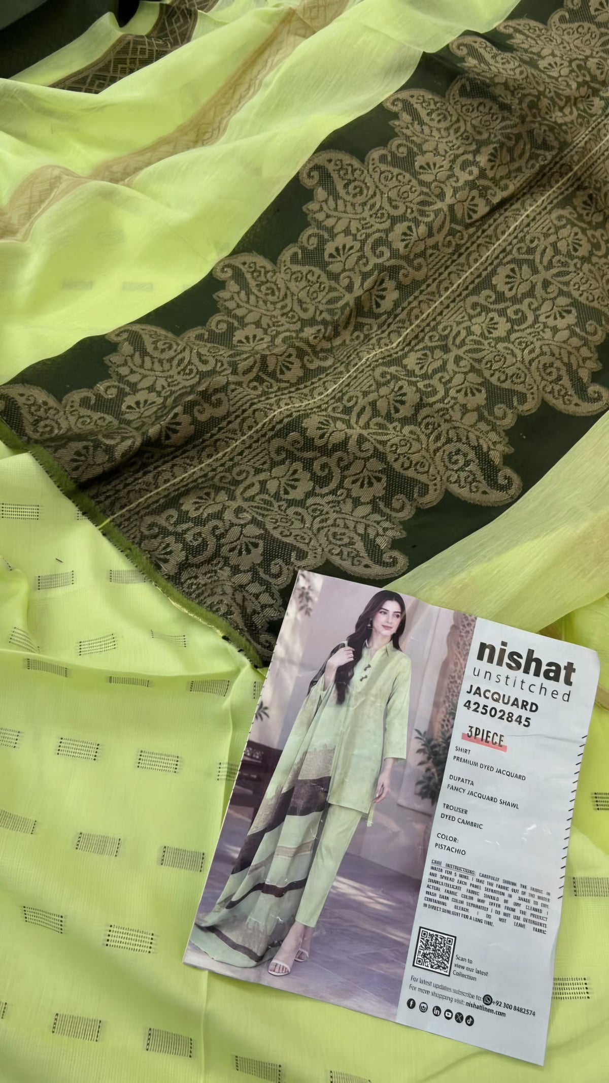 NISHAT JACQUARD LAWN 3 PC