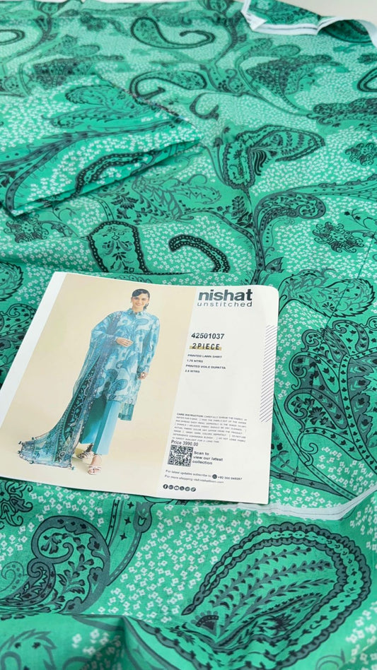 NISHAT LAWN 2 PC SHIRT DUPTA