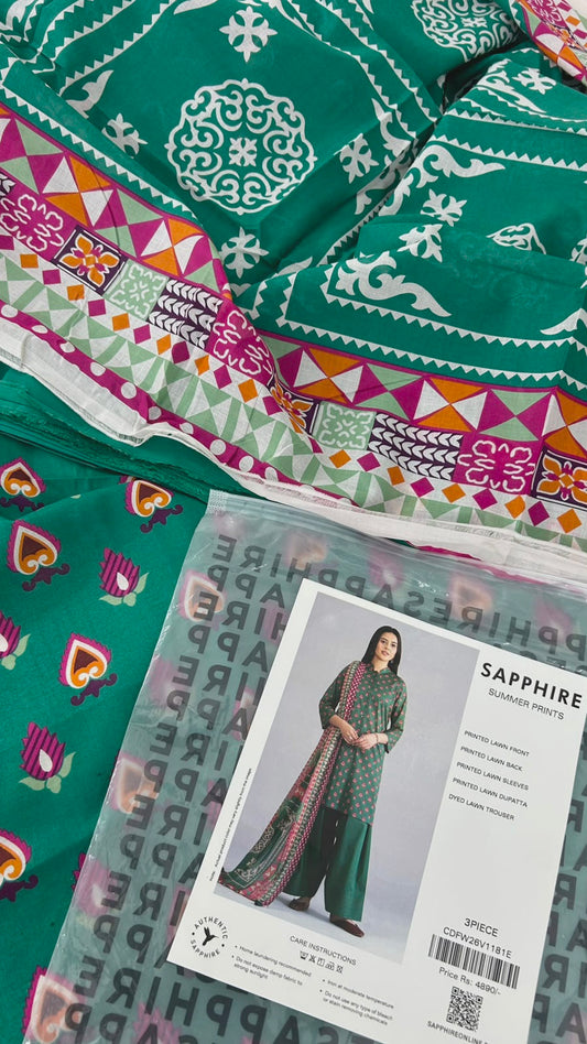 SAPPHIRE LAWN 3 PC