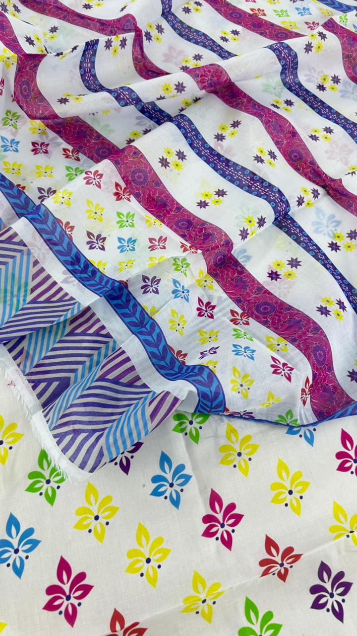 ALKARAM 2 PC LAWN SHIRT DUPATTA