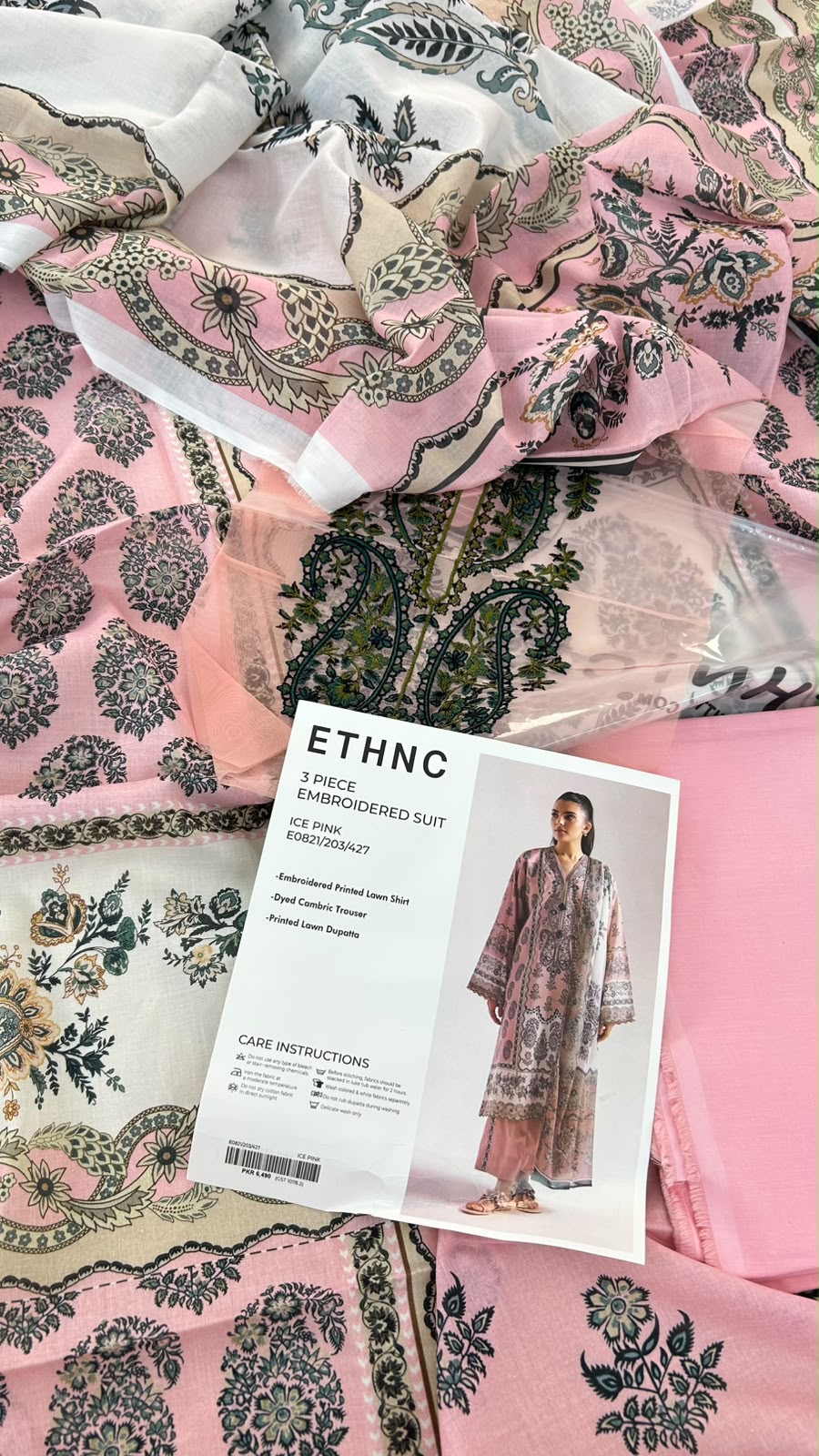 ETHNC EMB LAWN 3 PC